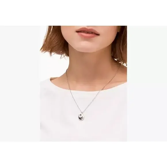 Kate Spade Spot The Spade Pave CZ Charm Pendant Necklace - Picture 7 of 9